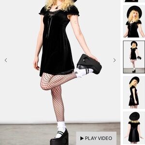 Kill star heather babydoll black dress